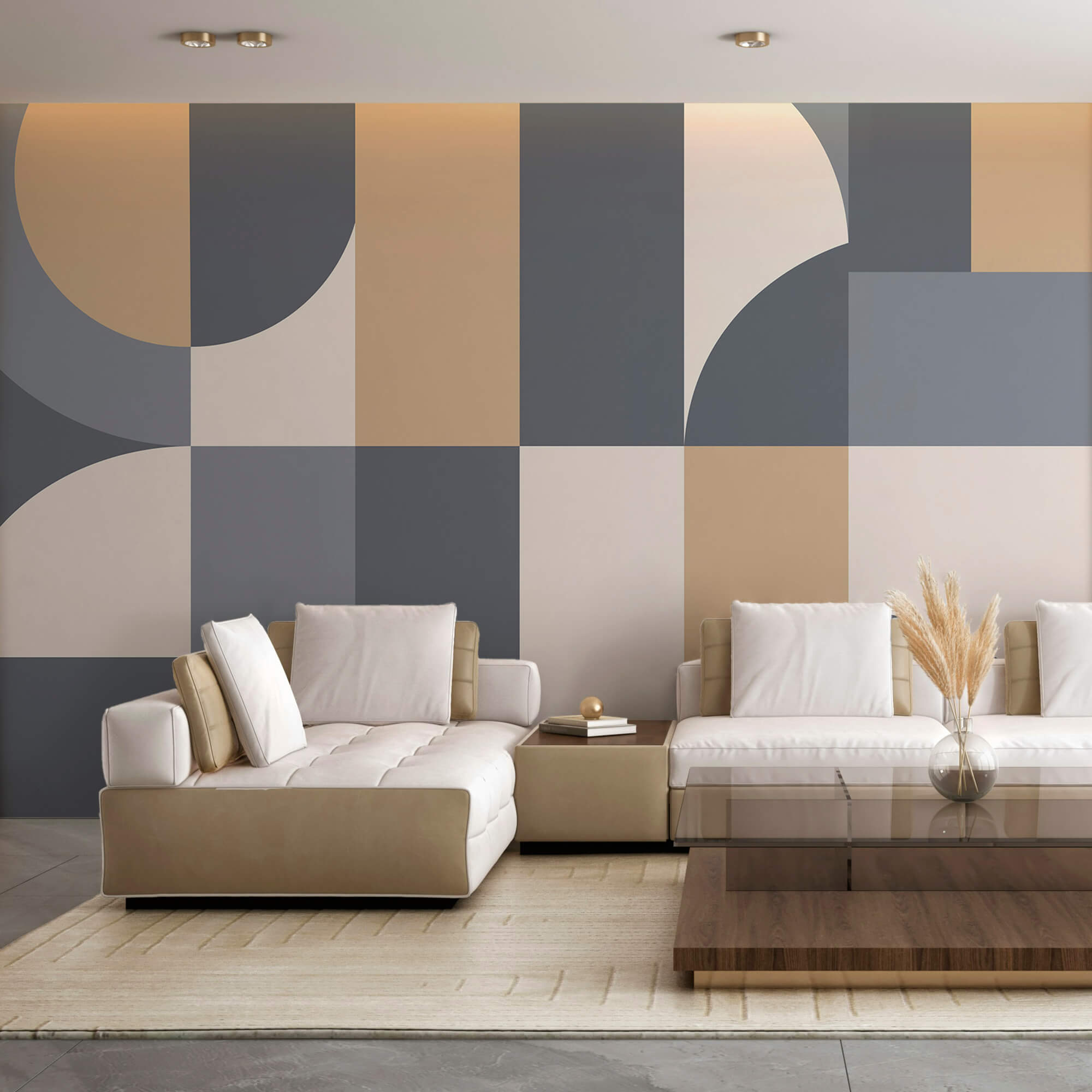 Motif géométrique gris et blanc Motif géométrique gris et blanc