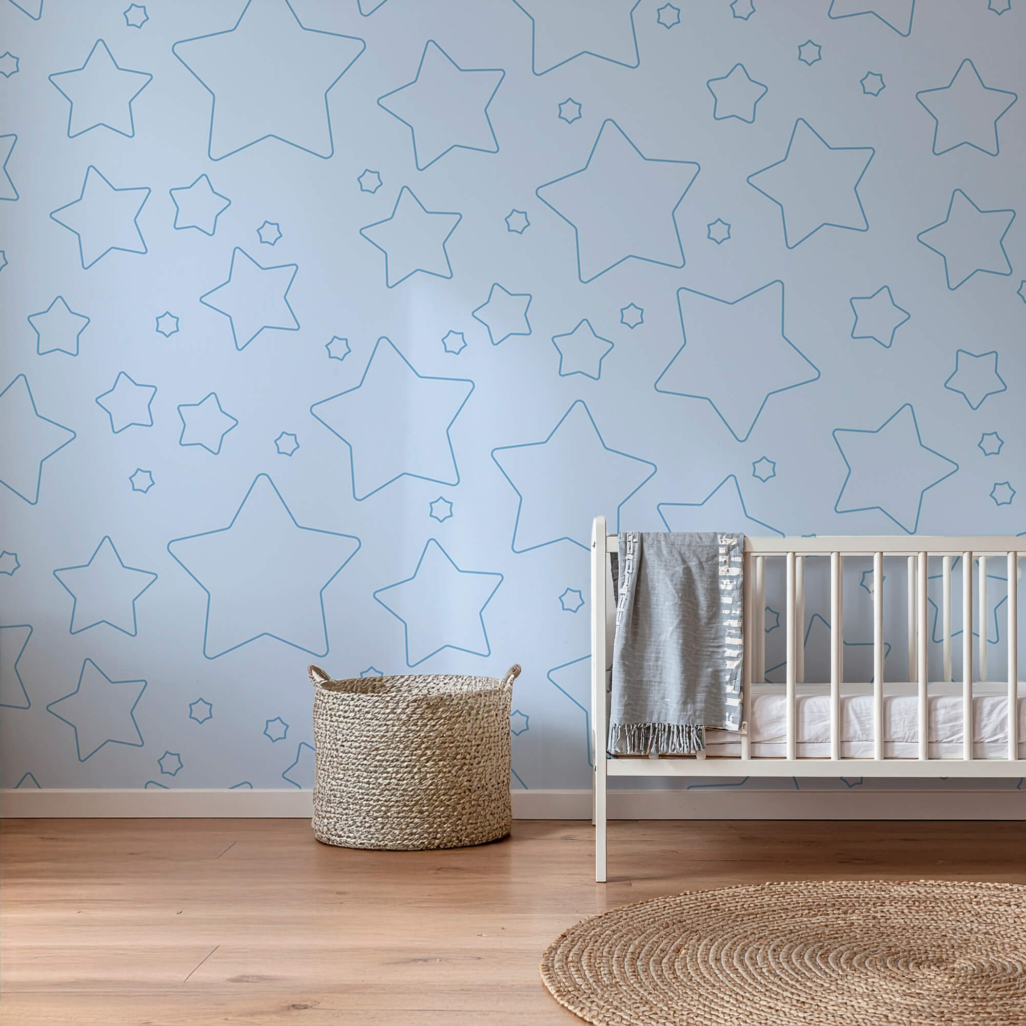 Fond bleu avec des étoiles