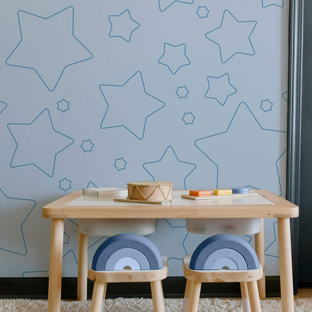 Fond bleu avec des étoiles Fond bleu avec des étoiles