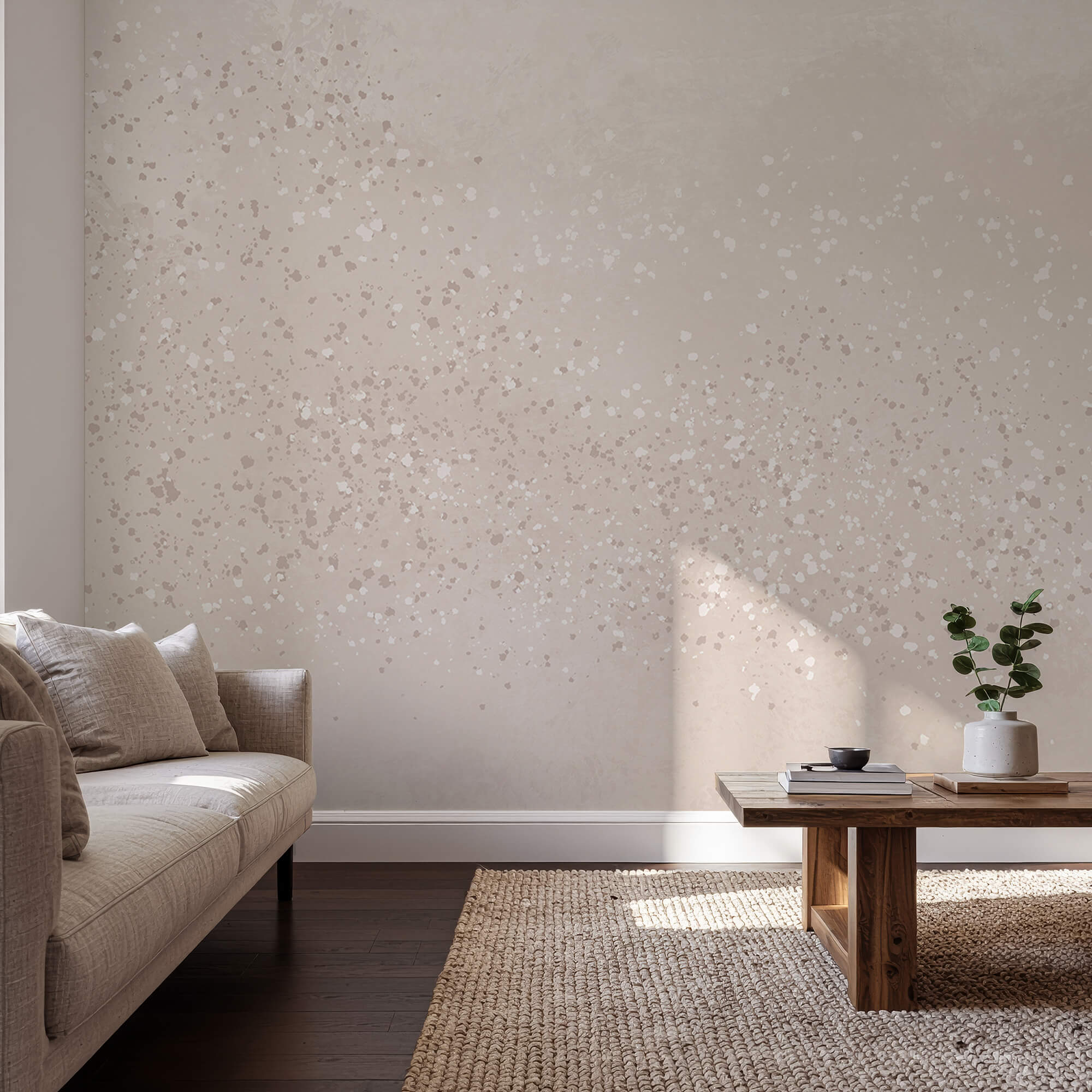 Fond blanc moucheté