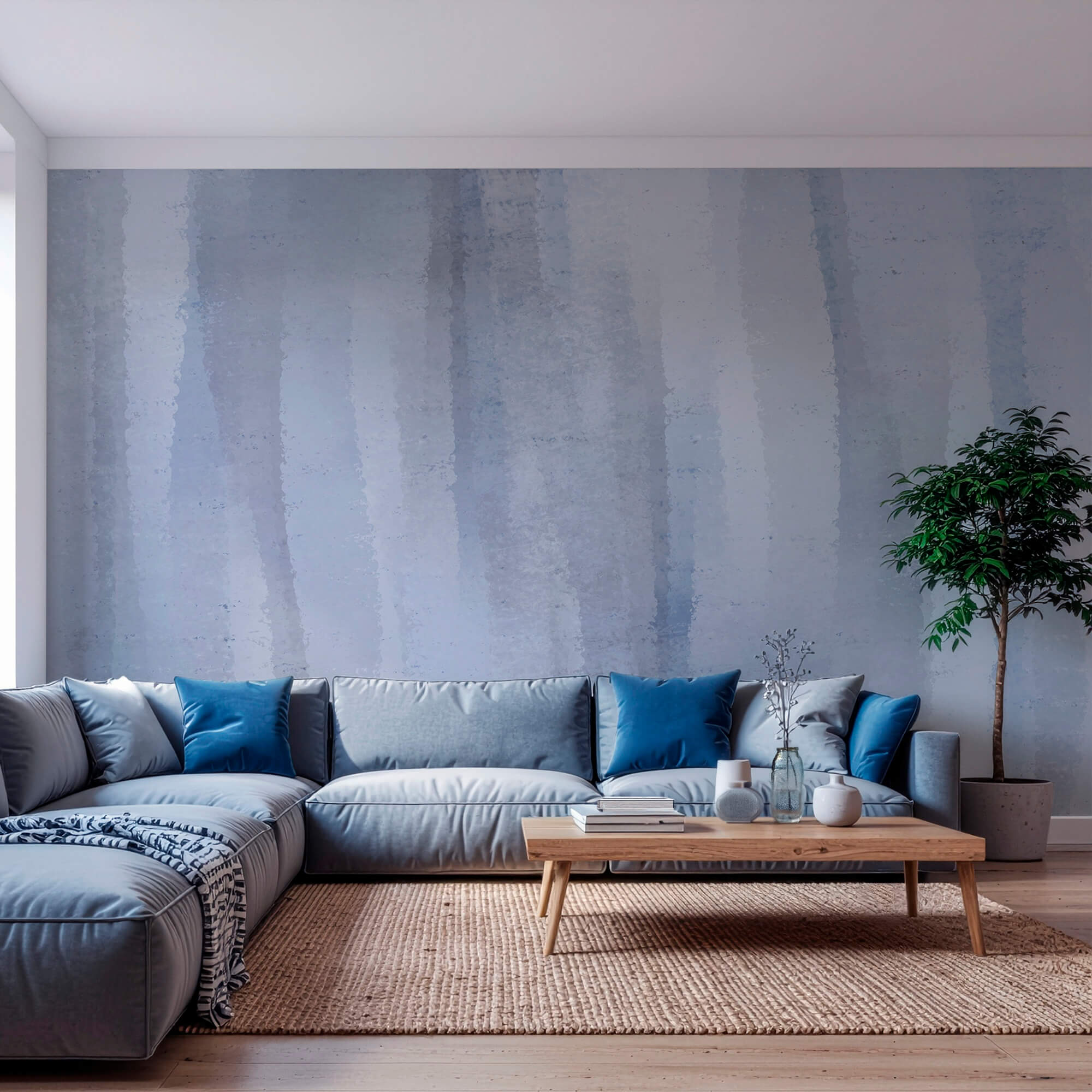 - Fond aquarelle abstrait bleu doux