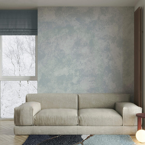 Des tons bleus doux et apaisants se mélangent