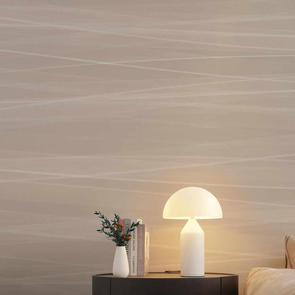 Lignes blanches sur une surface beige Lignes blanches sur une surface beige