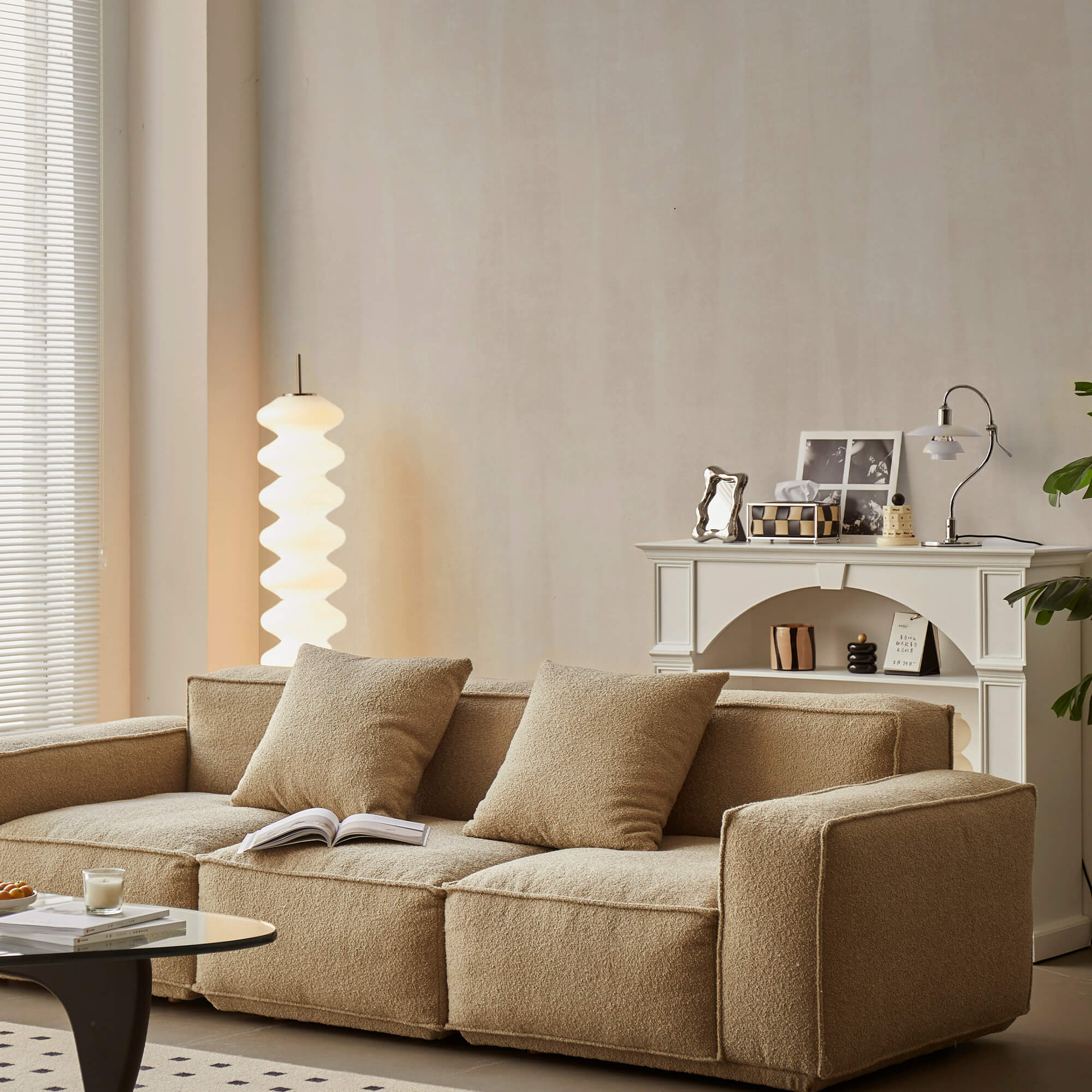 Des rayures douces dans des tons neutres Des rayures douces dans des tons neutres