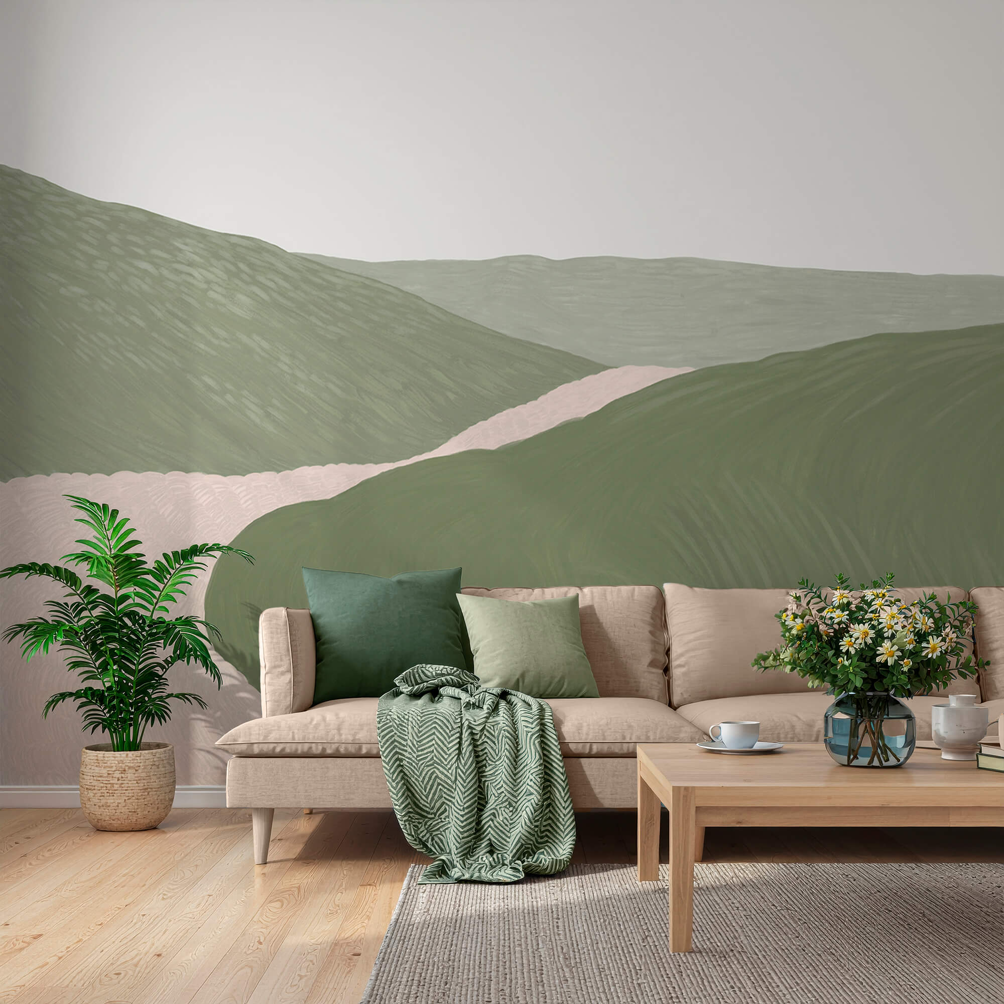 Route menant à une colline