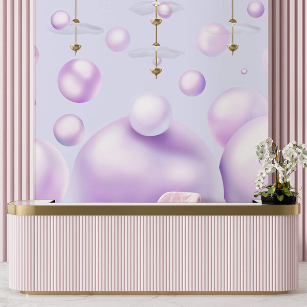 Groupe de bulles violettes Groupe de bulles violettes