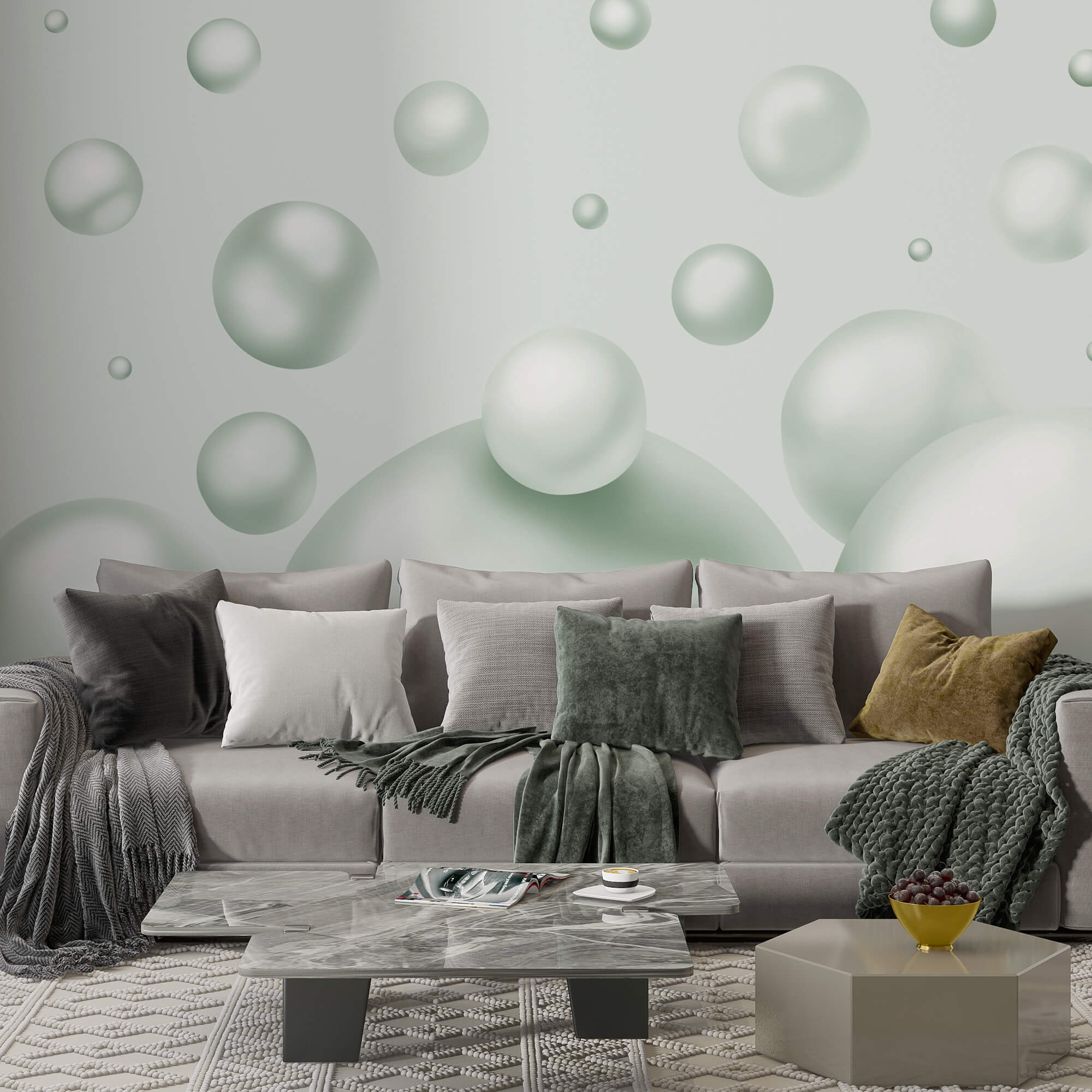 Groupe de boules blanches