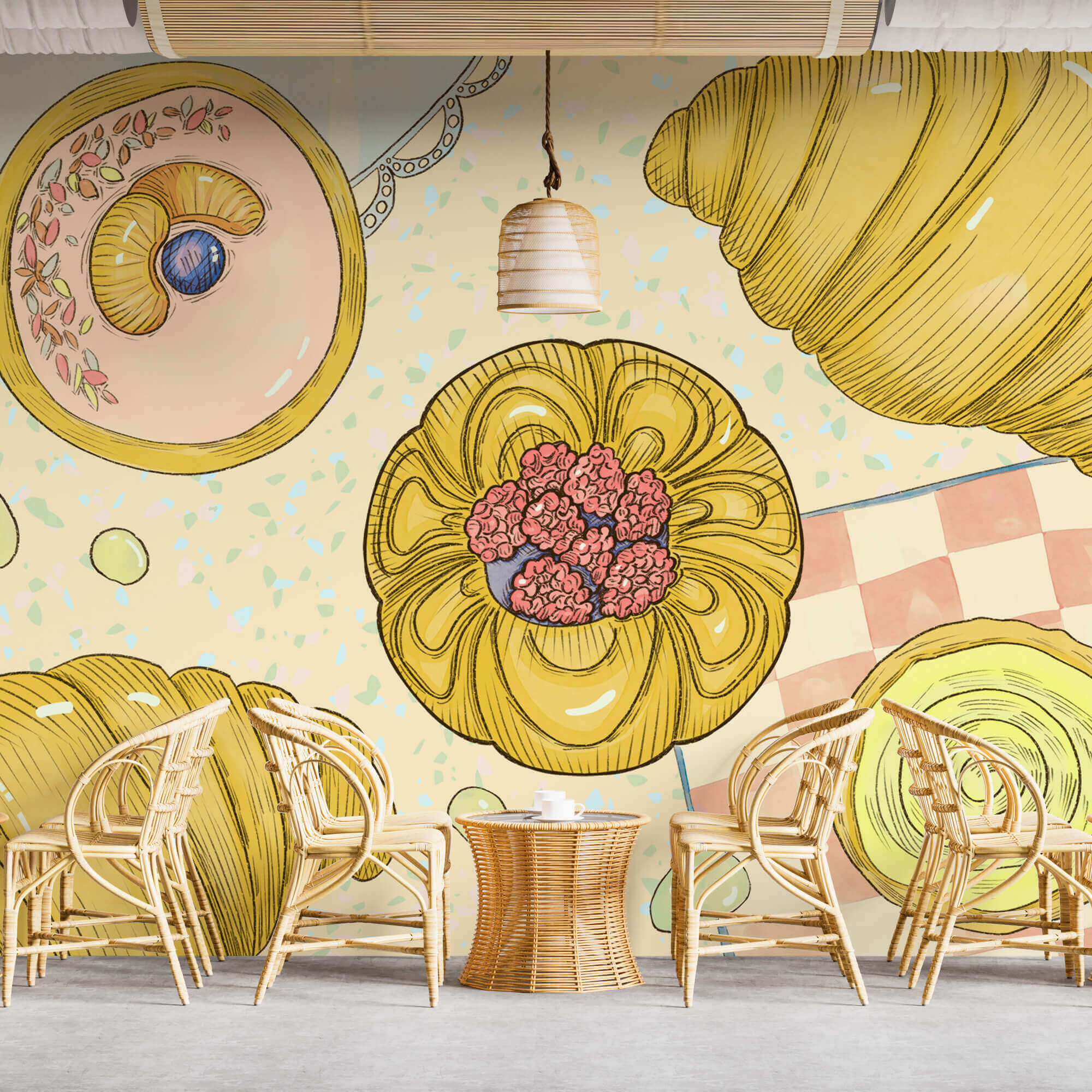Dessin de pâtisseries et de viennoiseries Dessin de pâtisseries et de viennoiseries