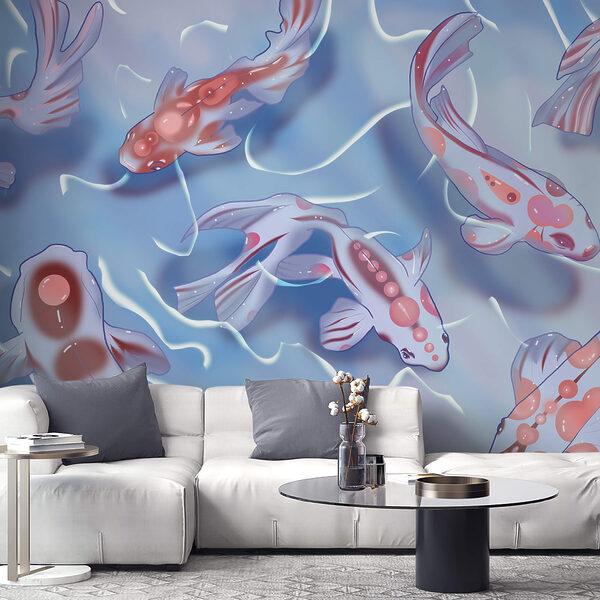 Groupe de poissons dans l'eau Groupe de poissons dans l'eau