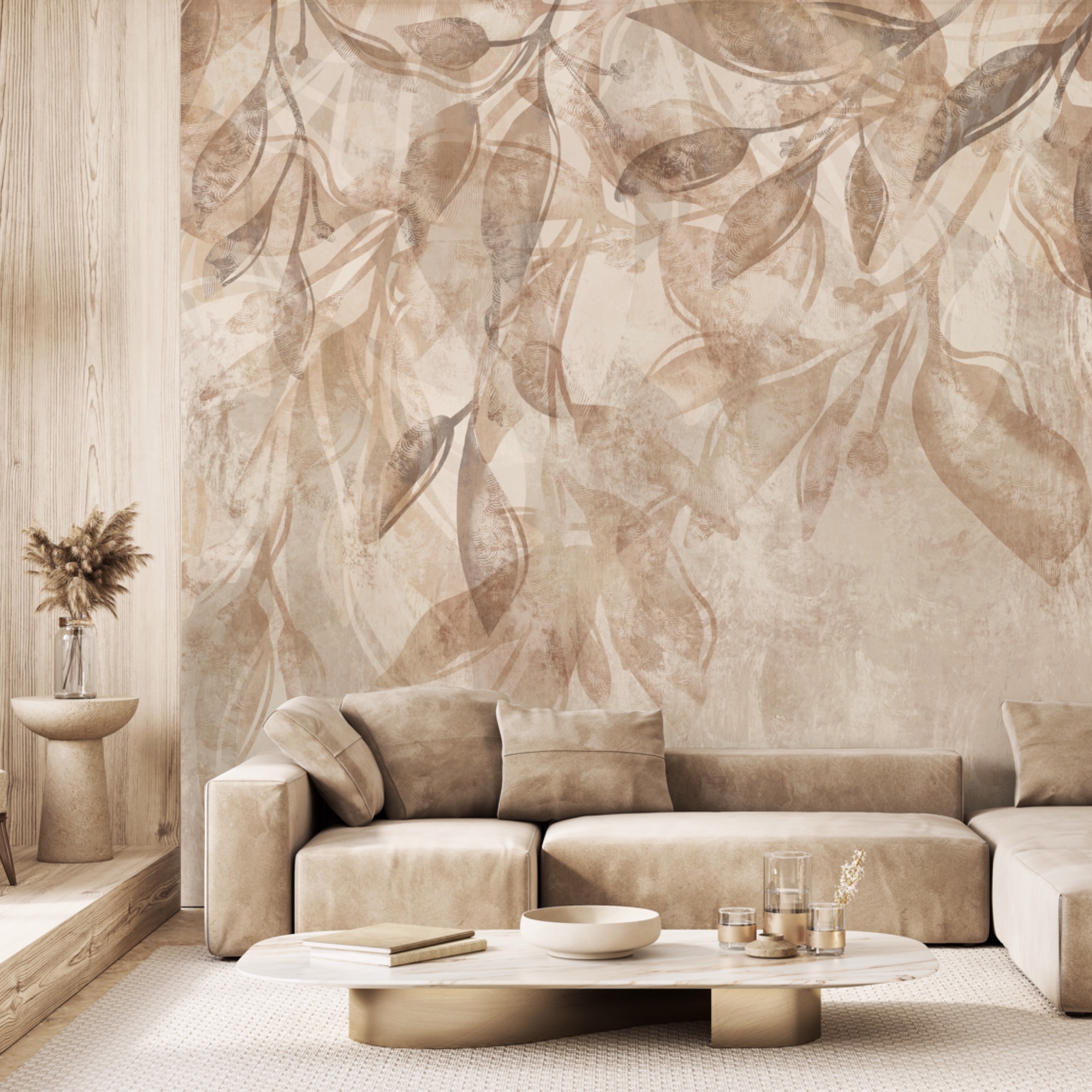 Feuilles délicates dans des tons doux Feuilles délicates dans des tons doux