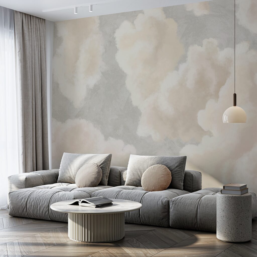 Nuages doux dérivant dans un ciel serein Nuages doux dérivant dans un ciel serein