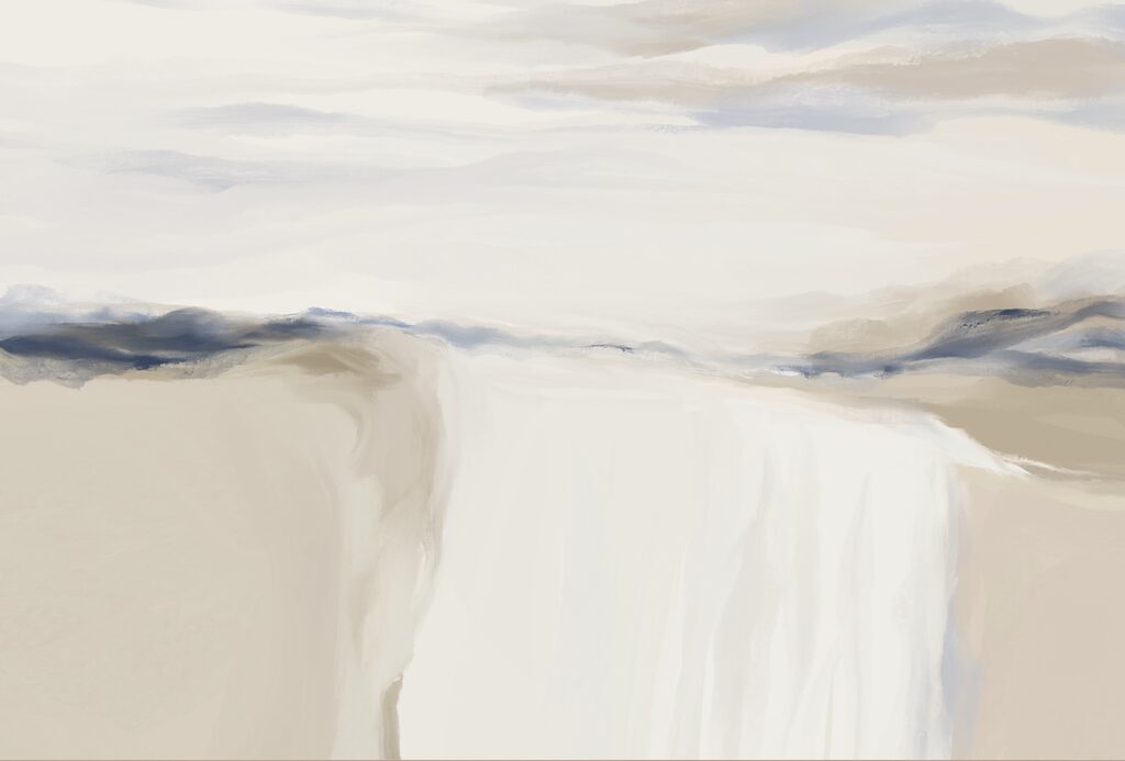 Waterfall in the sky Waterfall in the sky