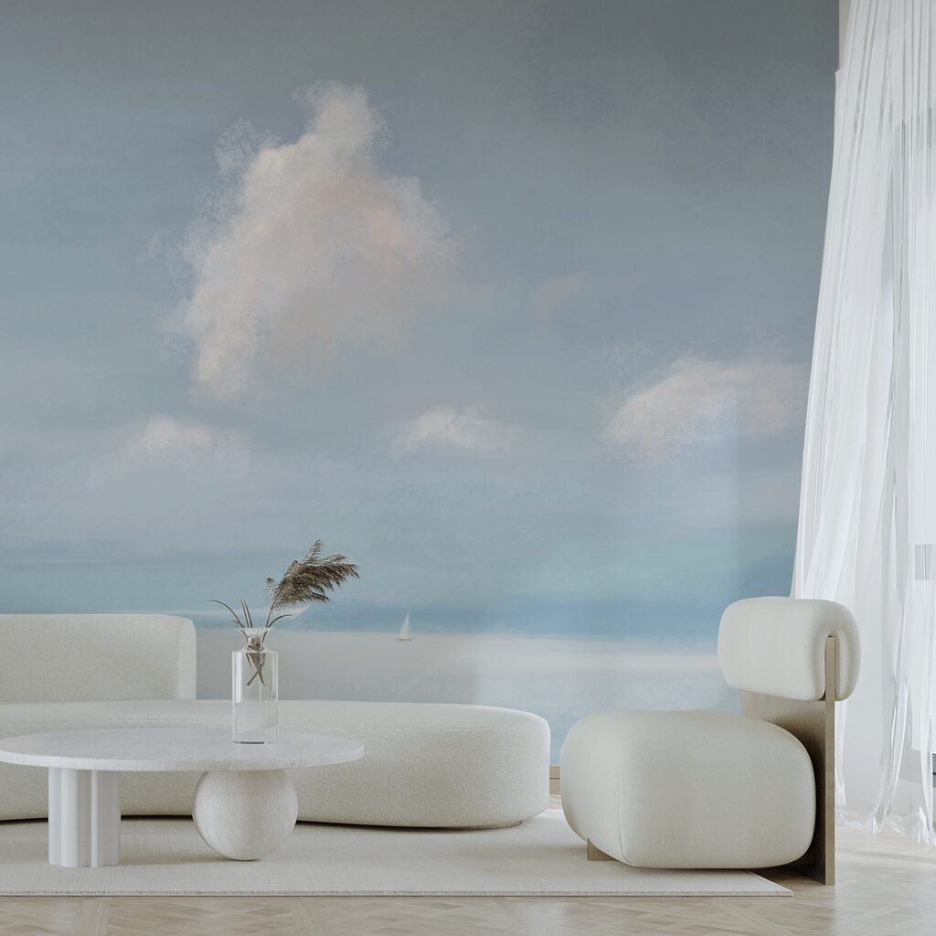 Voilier au milieu d'un plan d'eau Voilier au milieu d'un plan d'eau