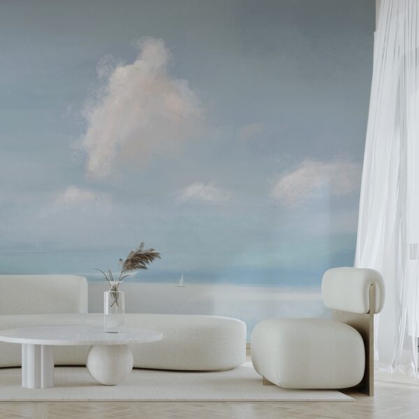 Voilier au milieu d'un plan d'eau Voilier au milieu d'un plan d'eau