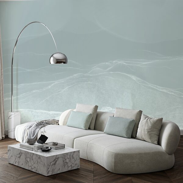 Paysage blanc et gris