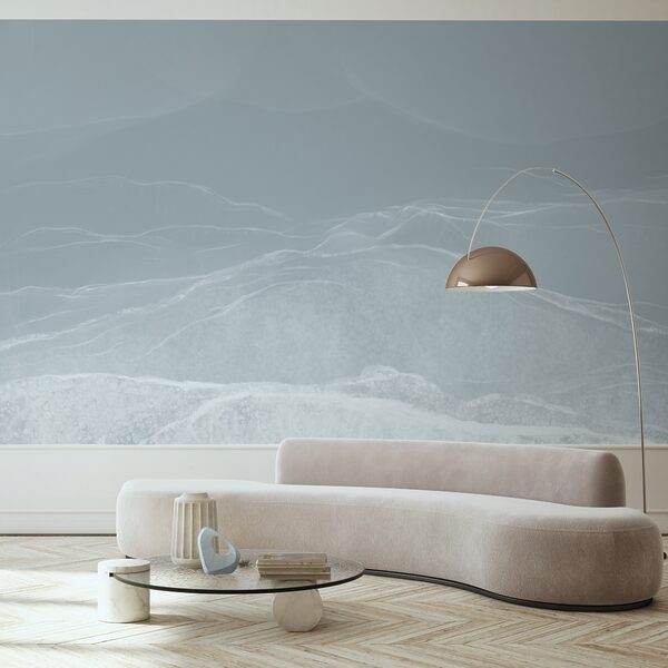 Paysage blanc et gris