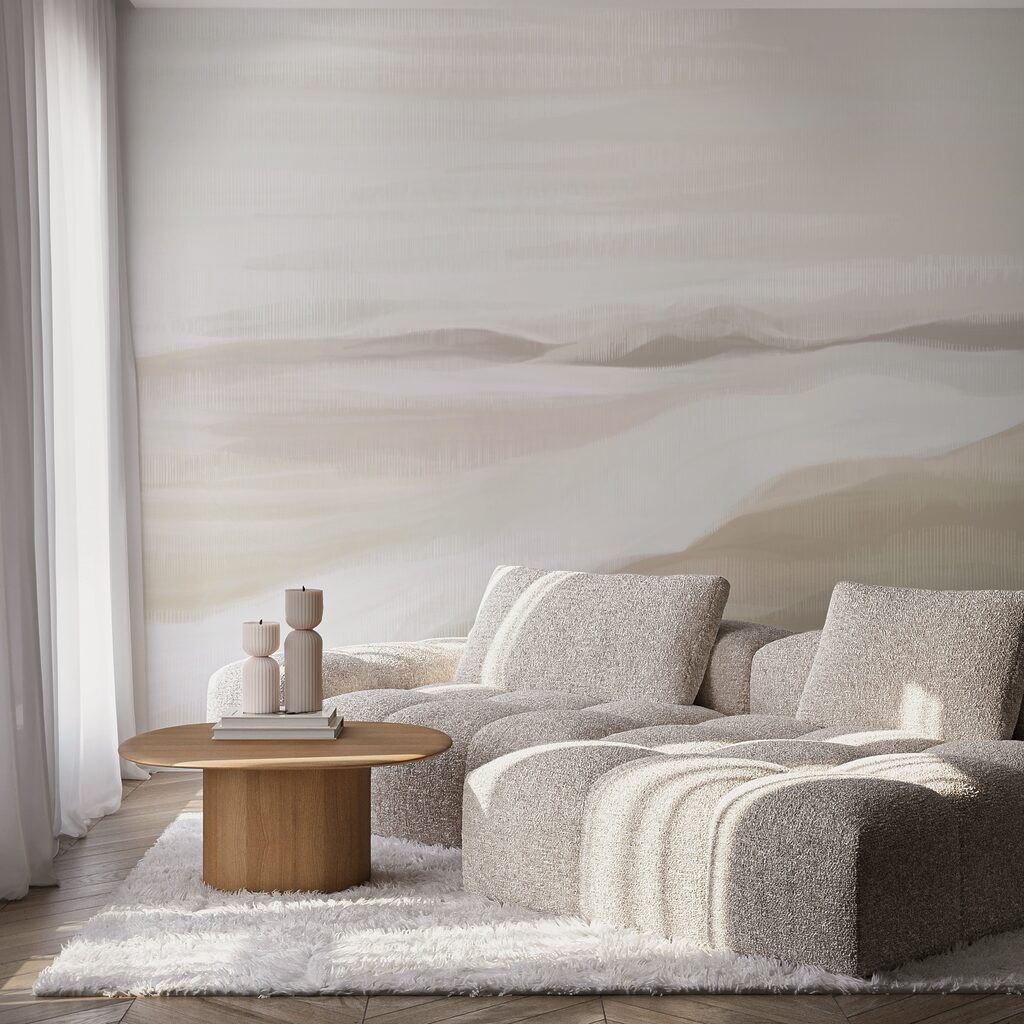 Peinture d'un paysage désertique