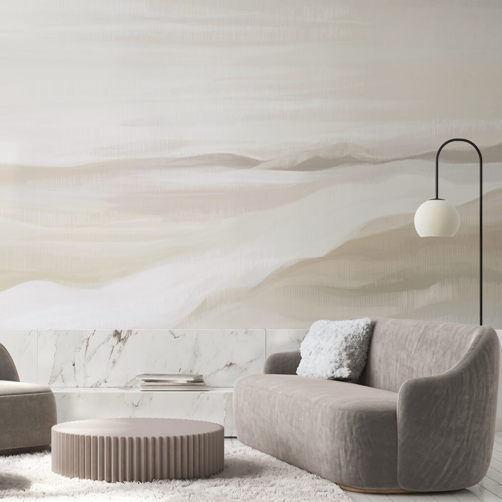 Peinture d'un paysage désertique