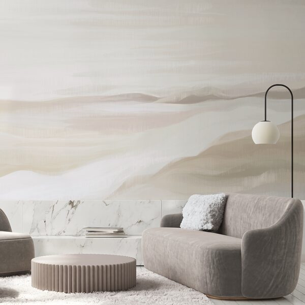 Peinture d'un paysage désertique