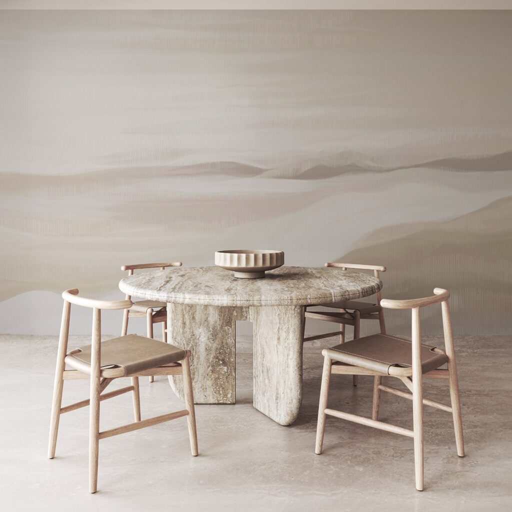 Peinture d'un paysage désertique