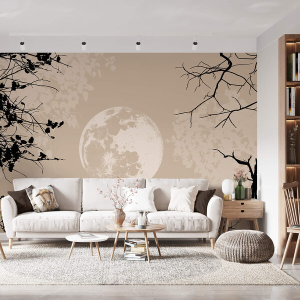 La lune dans le ciel