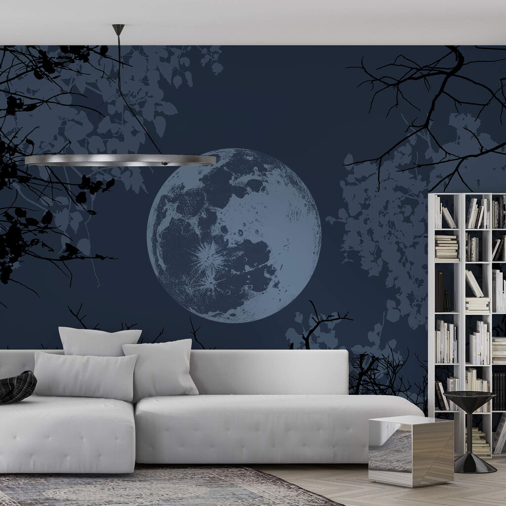 La lune dans le ciel