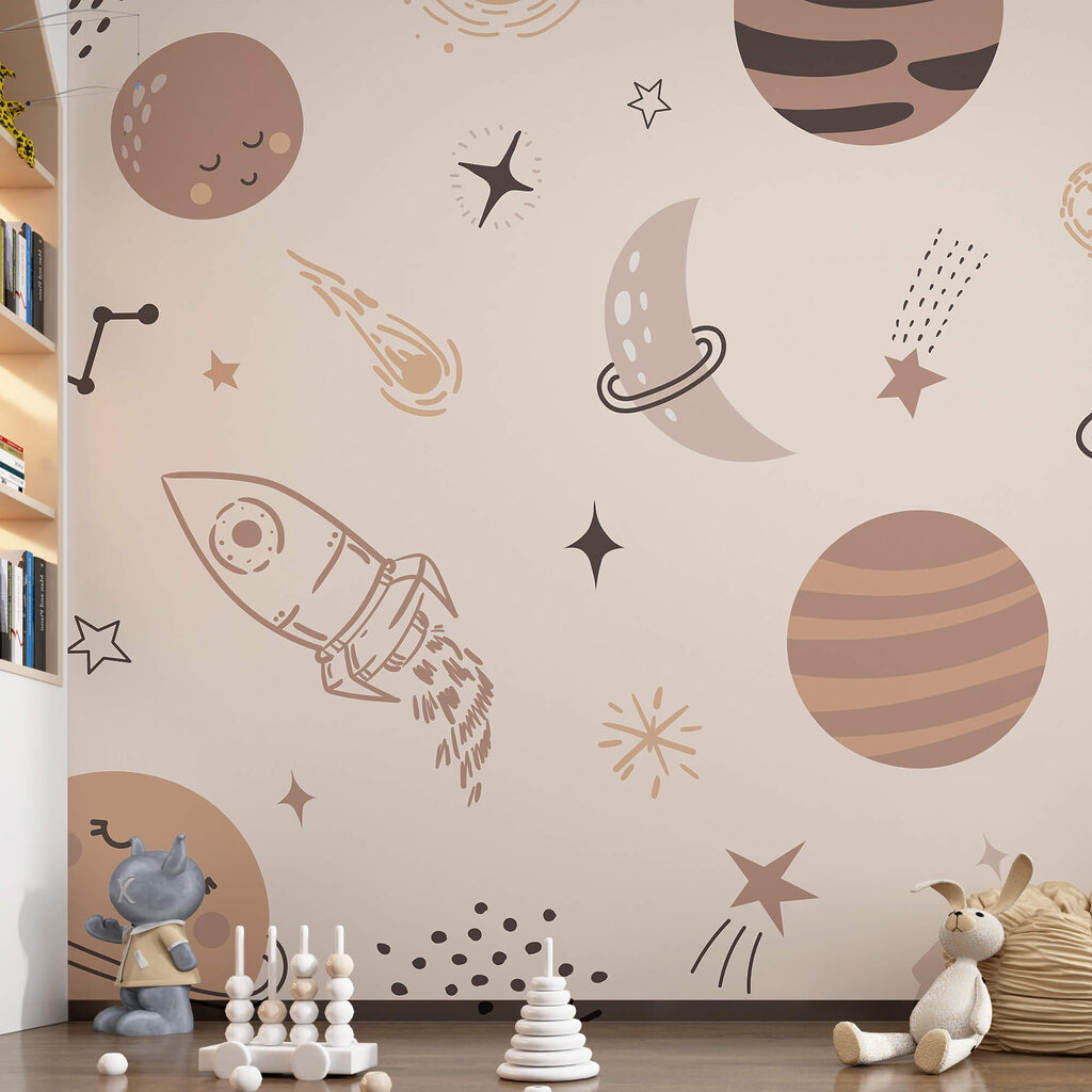 Schéma des planètes et des étoiles