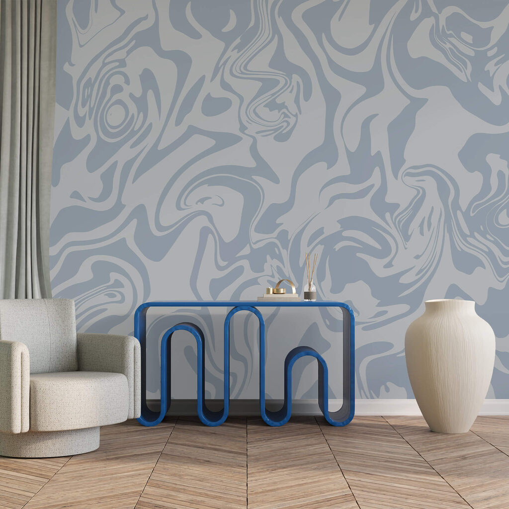 Vagues de tons bleus doux tourbillonnant Vagues de tons bleus doux tourbillonnant