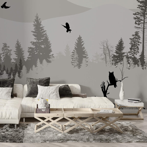 Oiseaux volant au-dessus d'une montagne enneigée Oiseaux volant au-dessus d'une montagne enneigée