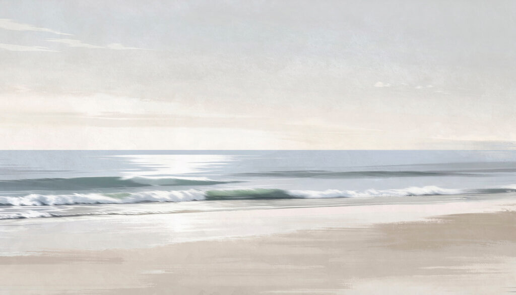 Beach with waves and sand Beach with waves and sand