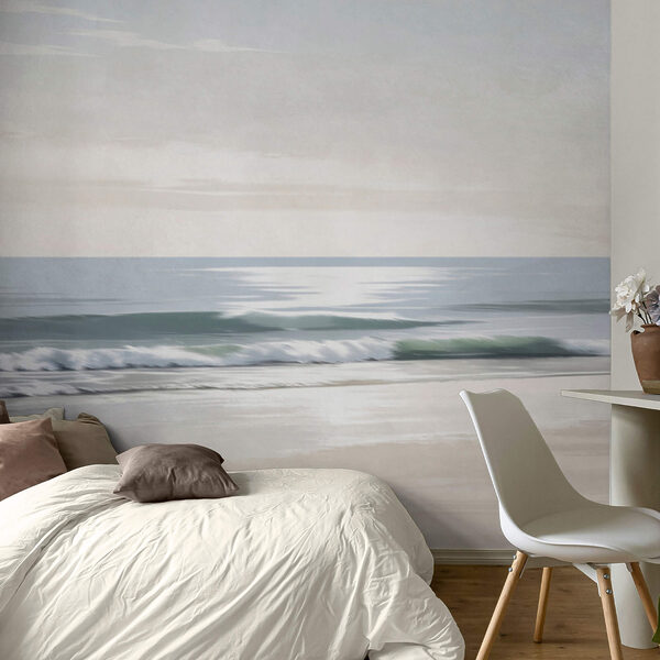 Plage avec vagues et sable Plage avec vagues et sable