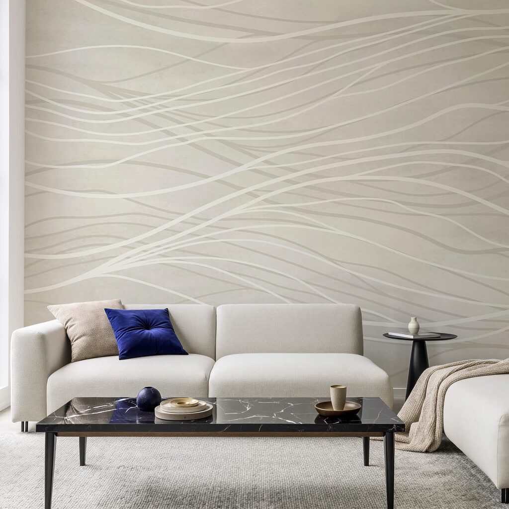 Lignes blanches sur une surface blanche Lignes blanches sur une surface blanche