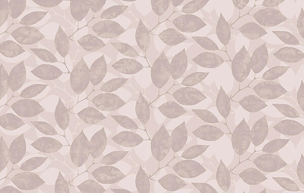 Pattern of leaves on a white background