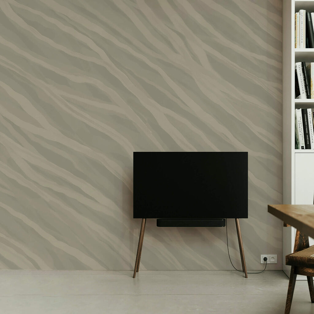 Des lignes ondulées créant un mouvement fluide