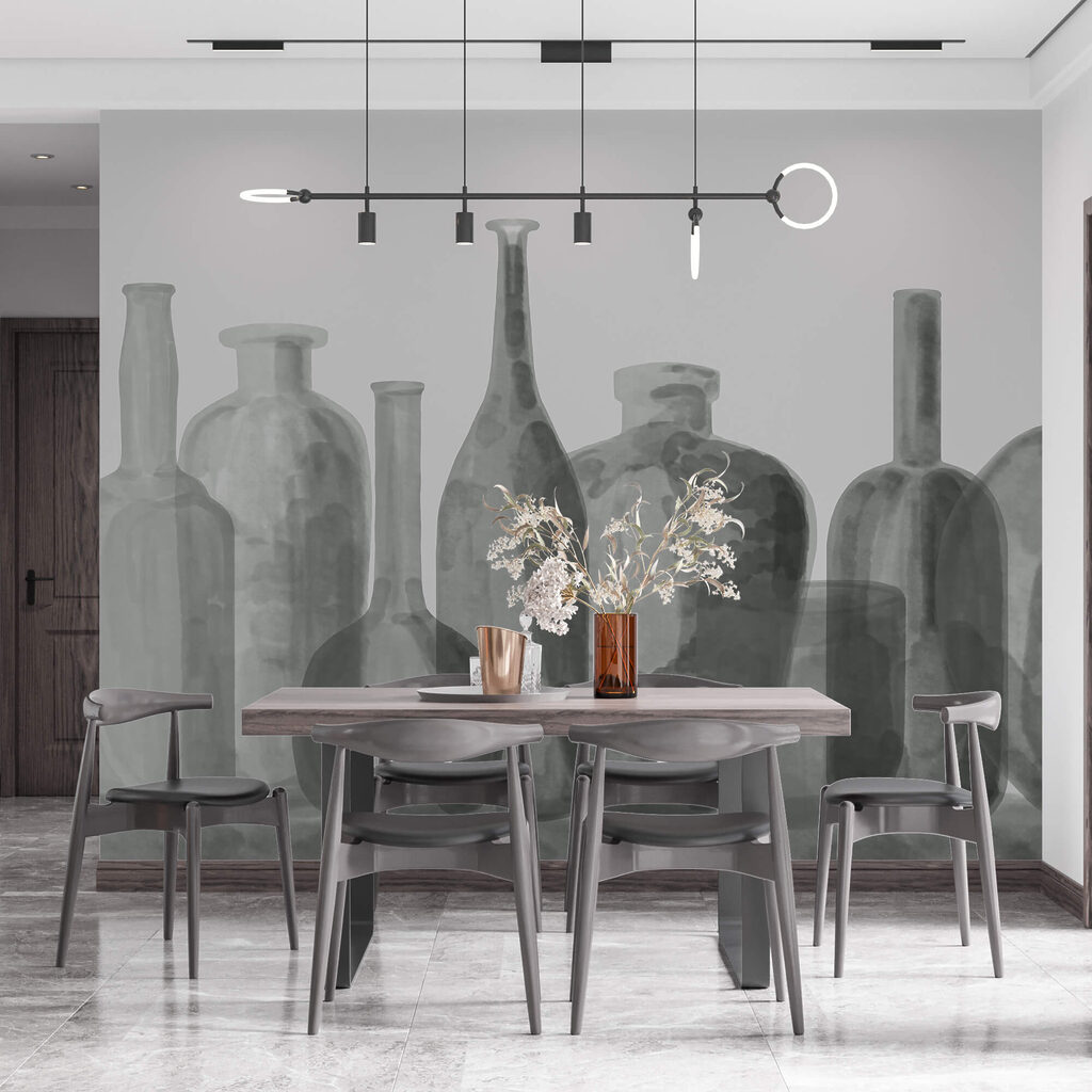 Groupe de bouteilles en verre Groupe de bouteilles en verre