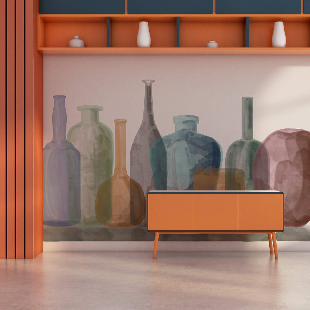 Groupe de bouteilles en verre Groupe de bouteilles en verre