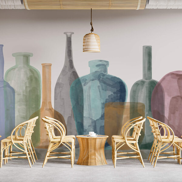 Groupe de bouteilles en verre Groupe de bouteilles en verre