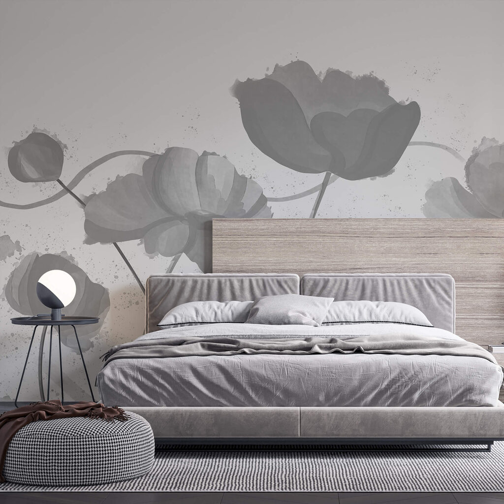 Fleurs fantaisistes aux teintes douces