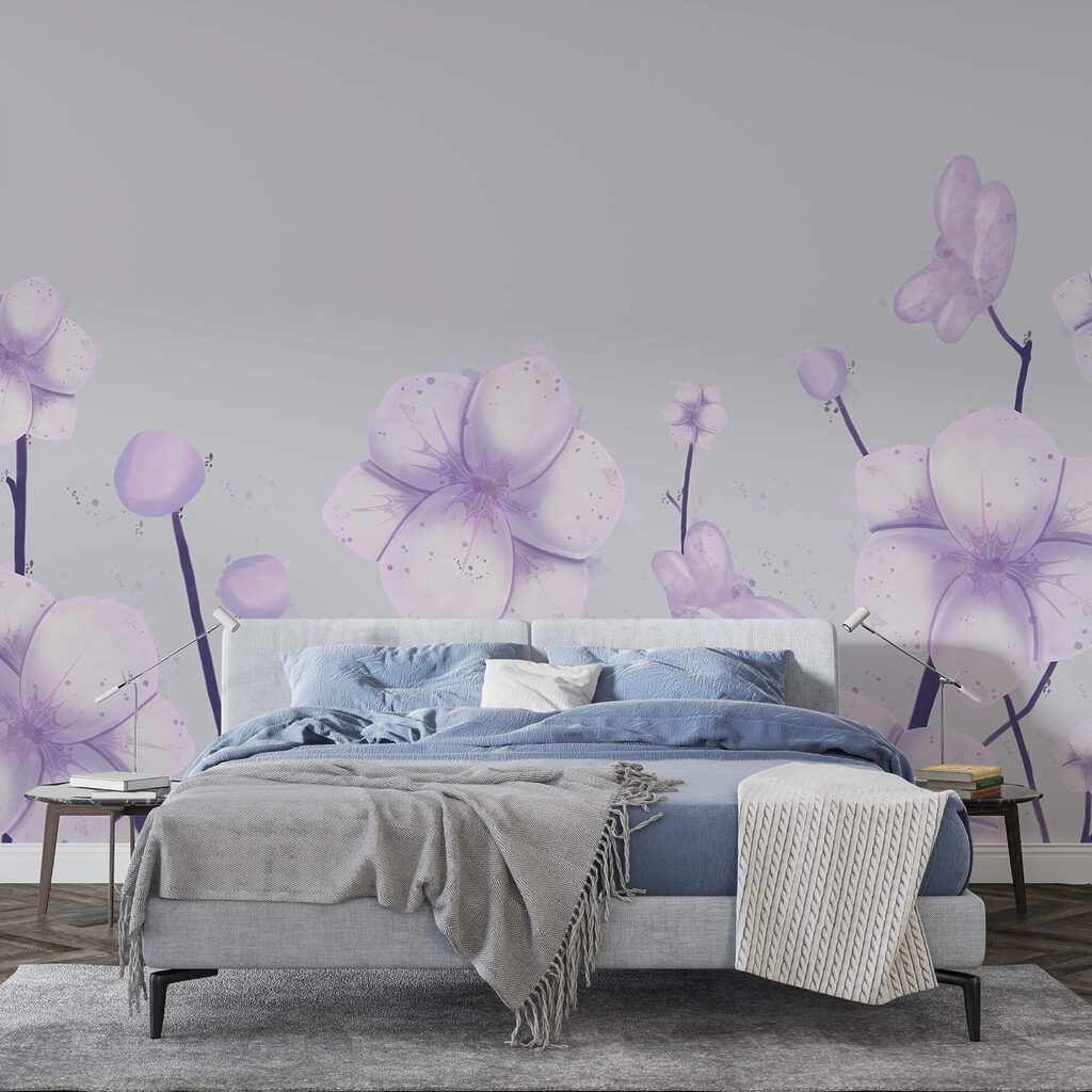 Bouquet de fleurs sur fond blanc