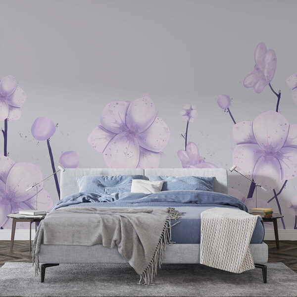 Bouquet de fleurs sur fond blanc