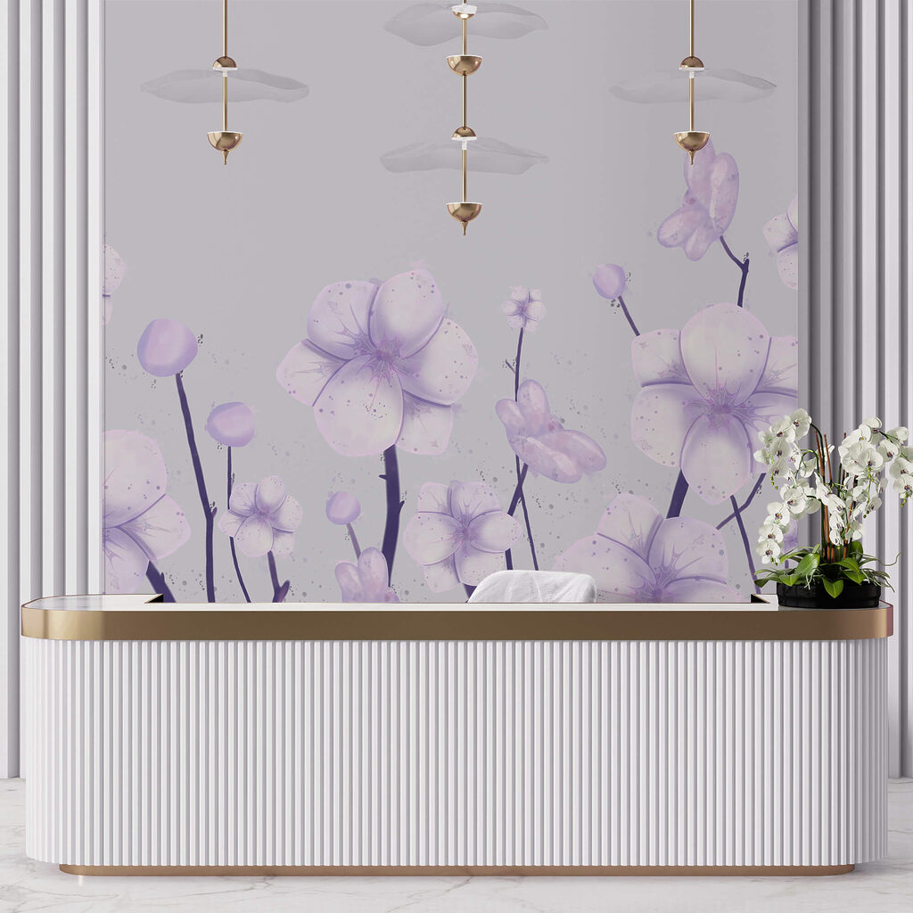 Bouquet de fleurs sur fond blanc