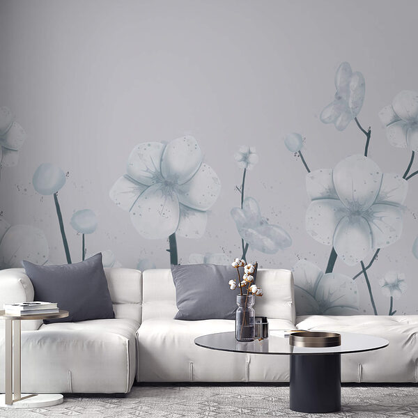 Groupe de fleurs blanches