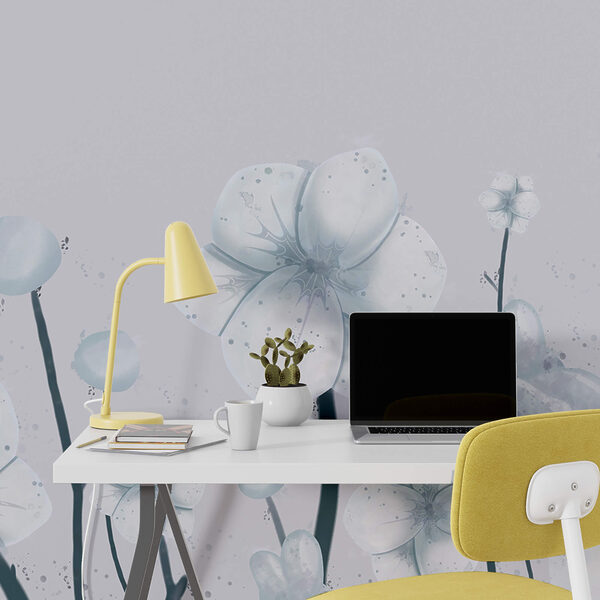 Groupe de fleurs blanches