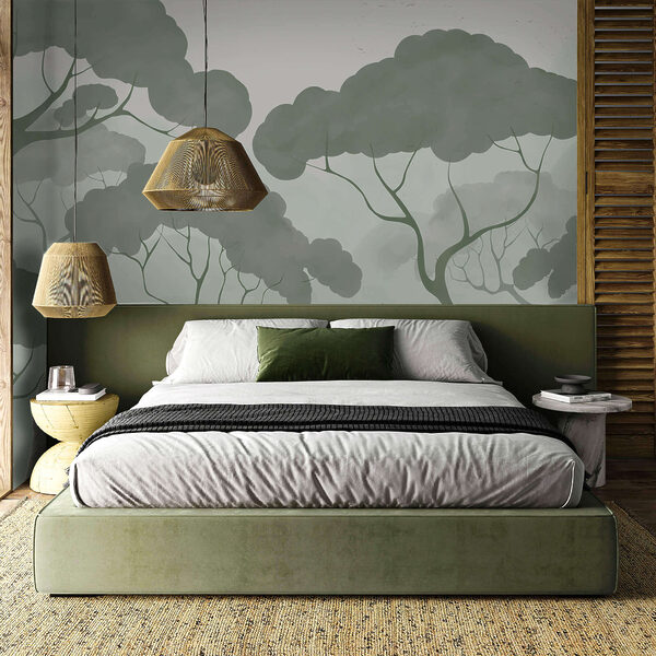 Groupe d'arbres aux feuilles vertes