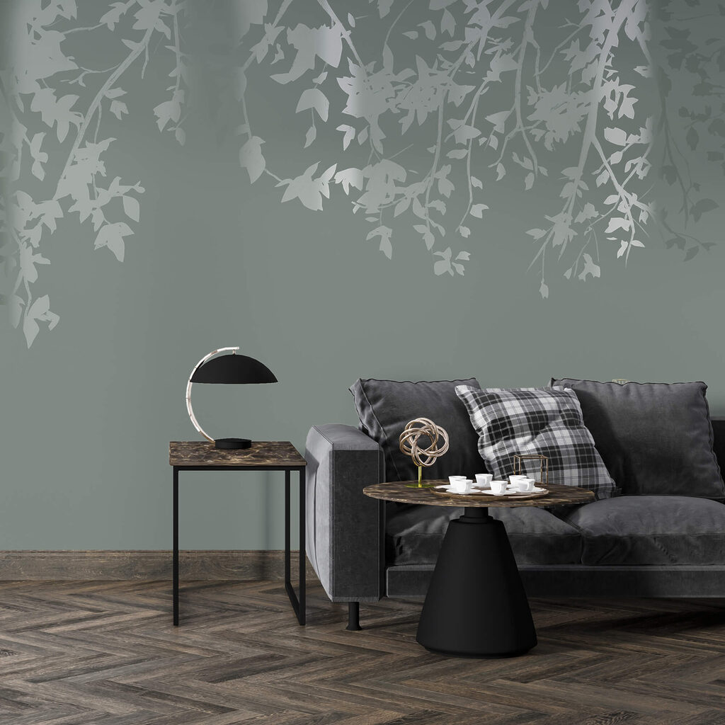 Branches d'arbres avec feuilles