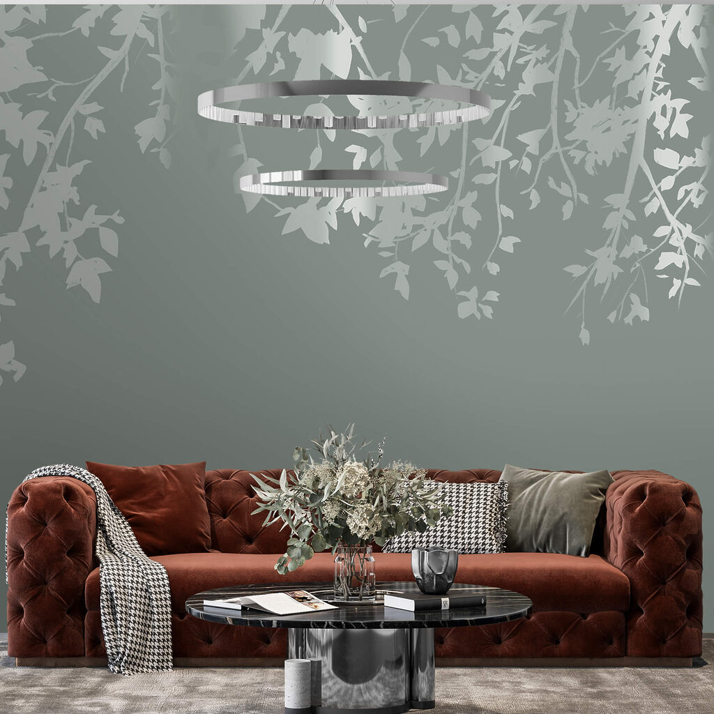 Branches d'arbres avec feuilles