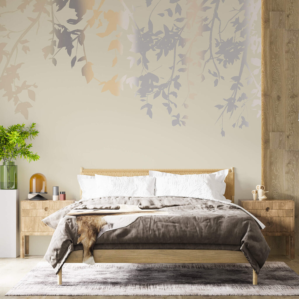 Branches d'arbres avec feuilles