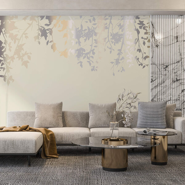 Branches d'arbres avec feuilles