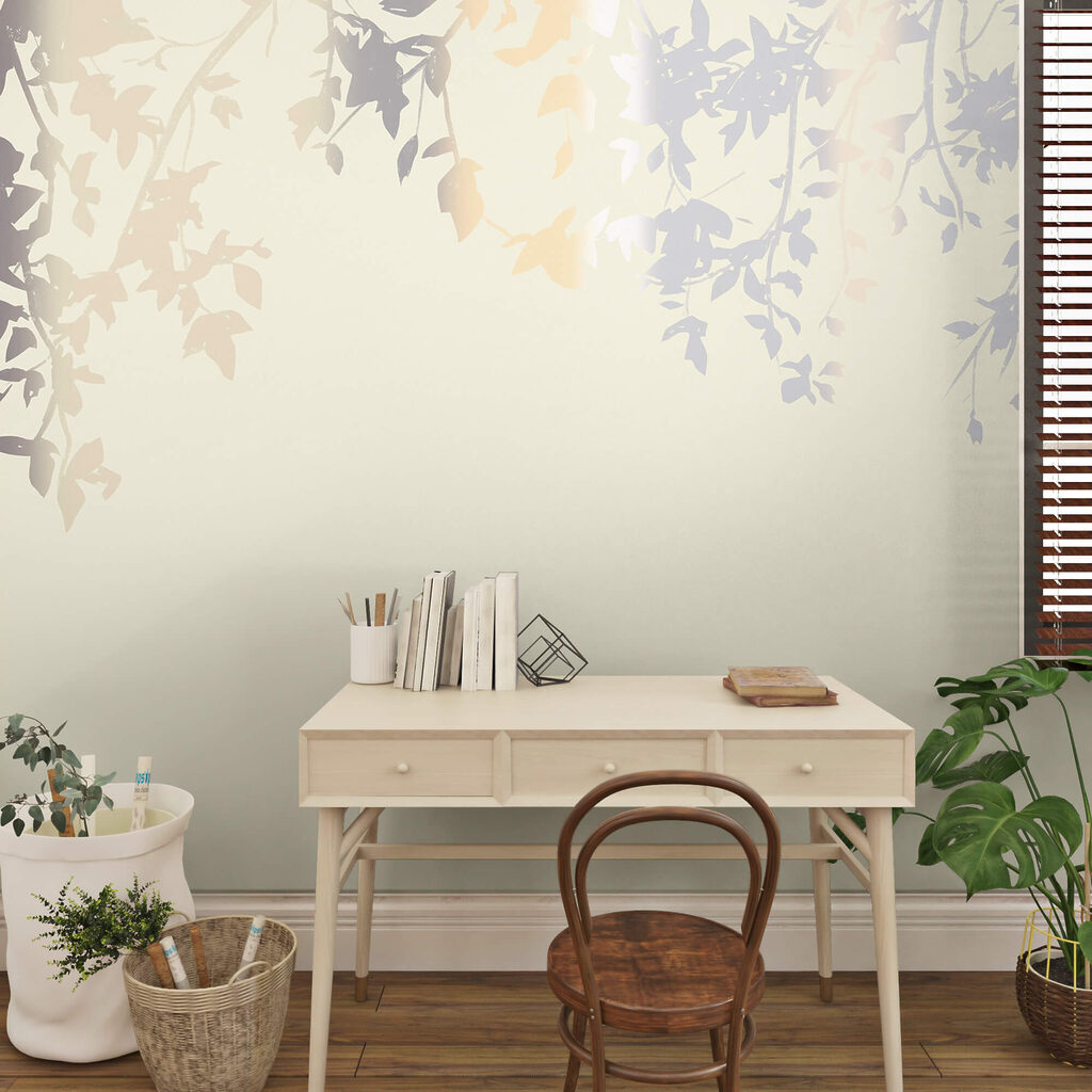 Branches d'arbres avec feuilles