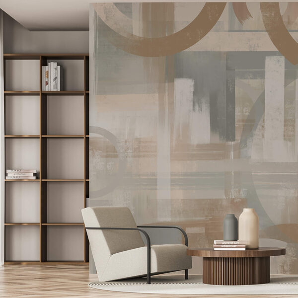 Peinture de cercles et de lignes